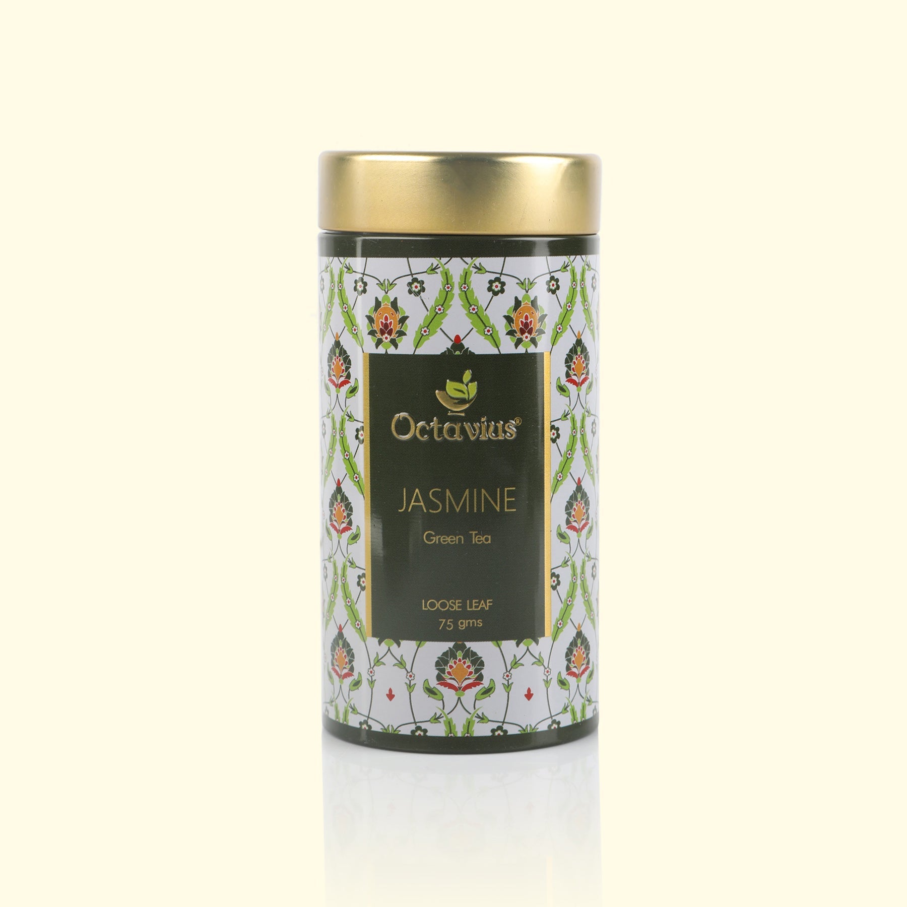 Jasmine Green Tea Loose Leaf - 75 Gms Tin Can 75g