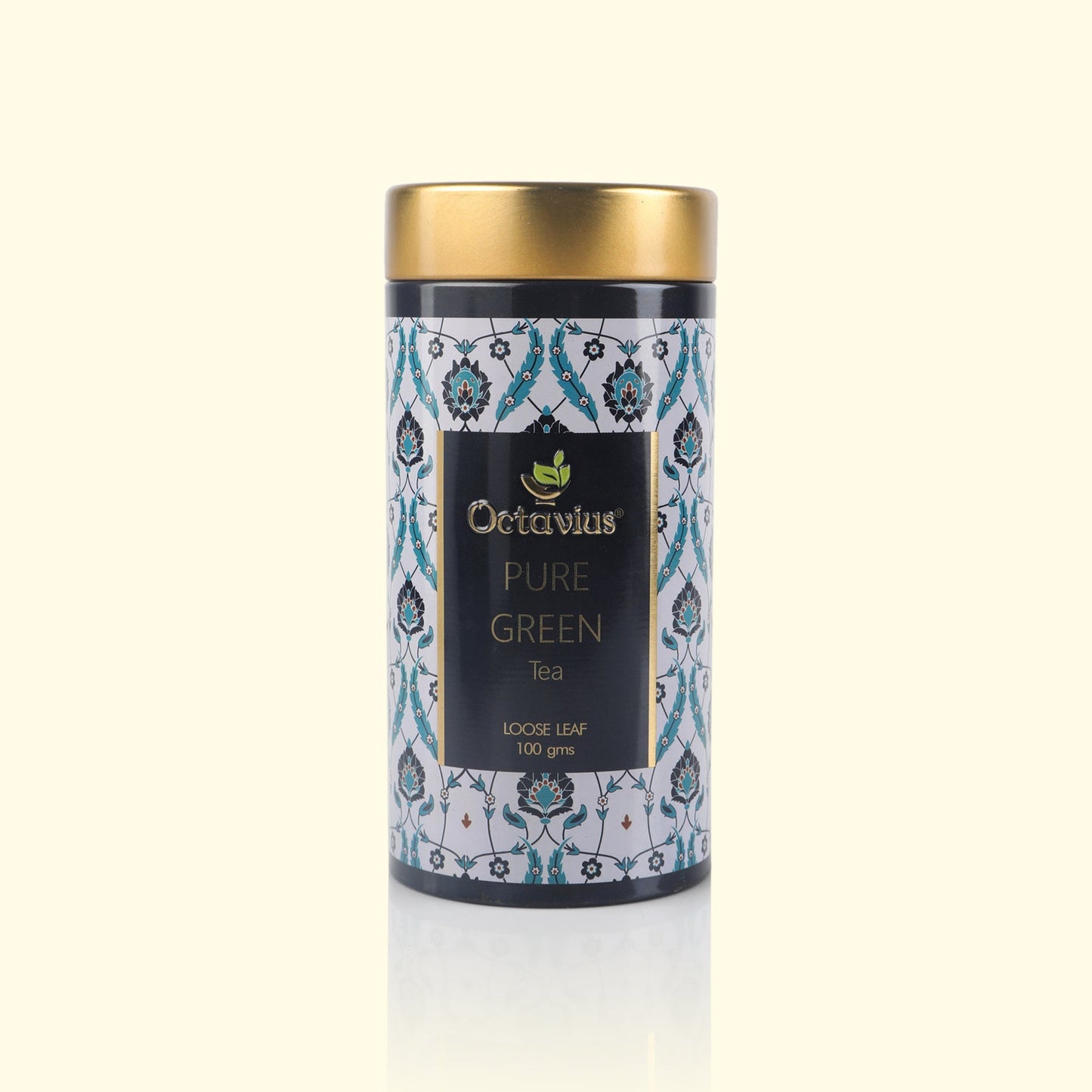 Pure Green Tea Whole Leaf - 100 Gms Tin Can 100g
