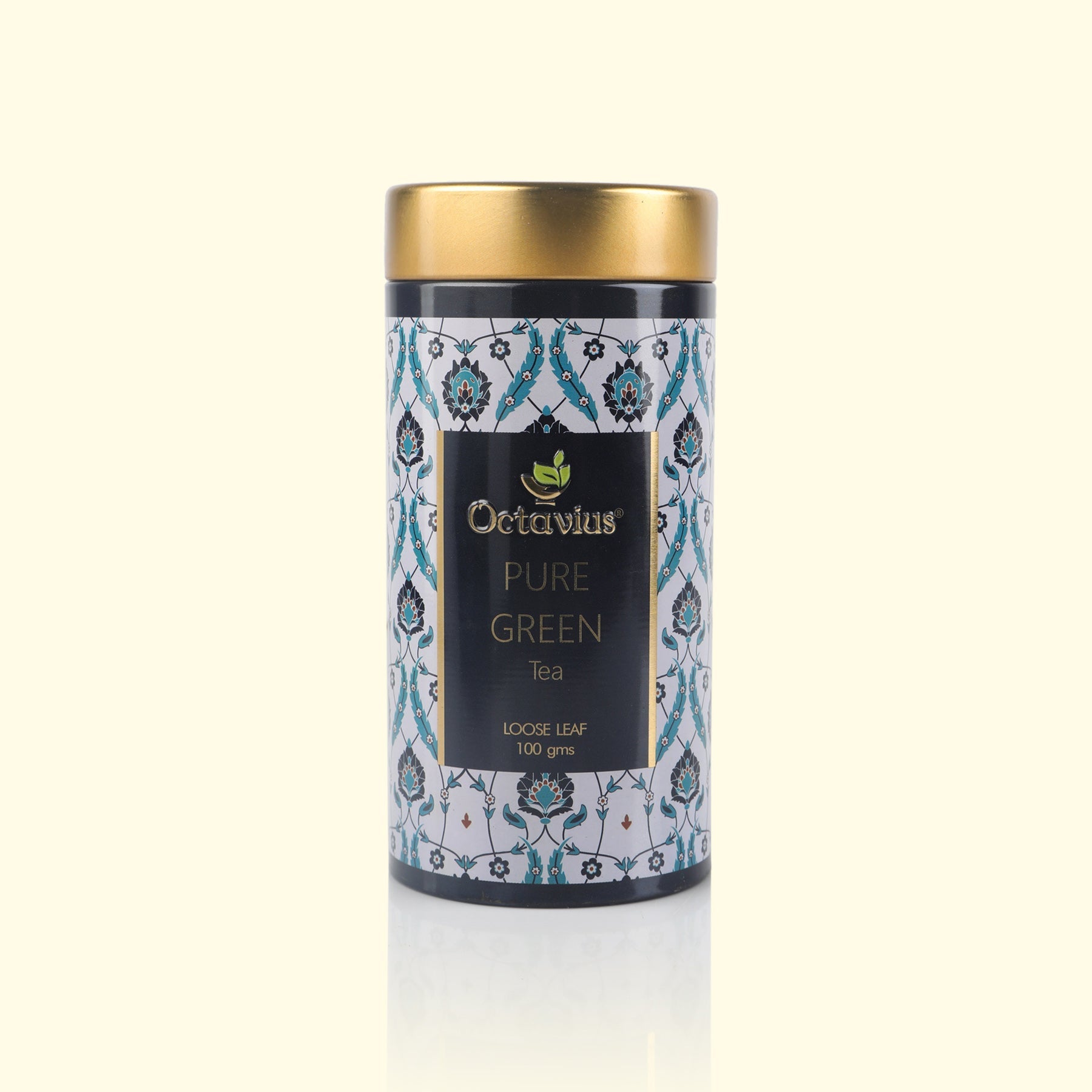 Pure Green Tea Whole Leaf - 100 Gms Tin Can 100g