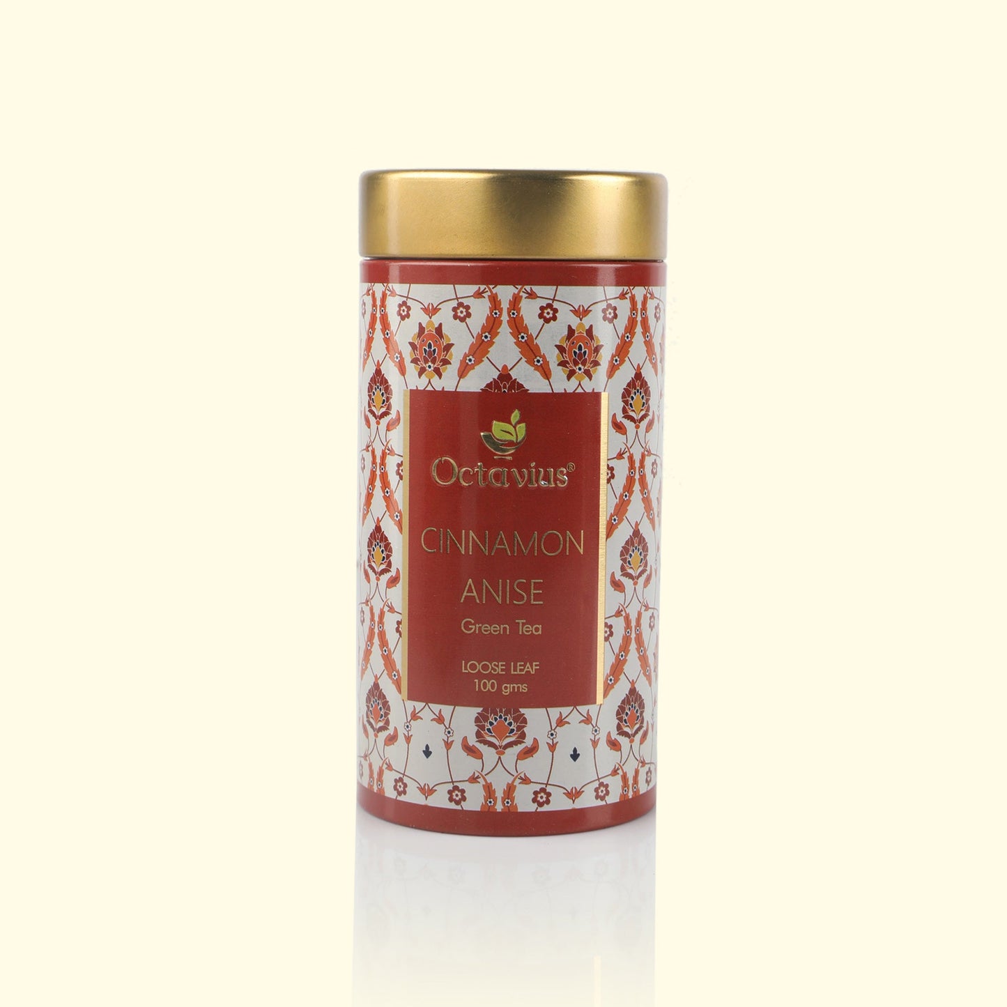 Cinnamon Anise Green Tea Loose Leaf - 100 Gms Tin Can 100g