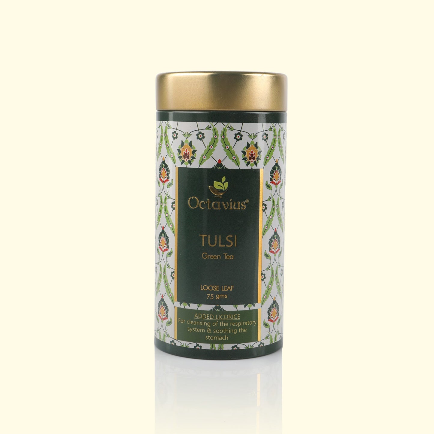 Tulsi Licorice Green Tea Loose Leaf - 75 Gms Tin Can 75g
