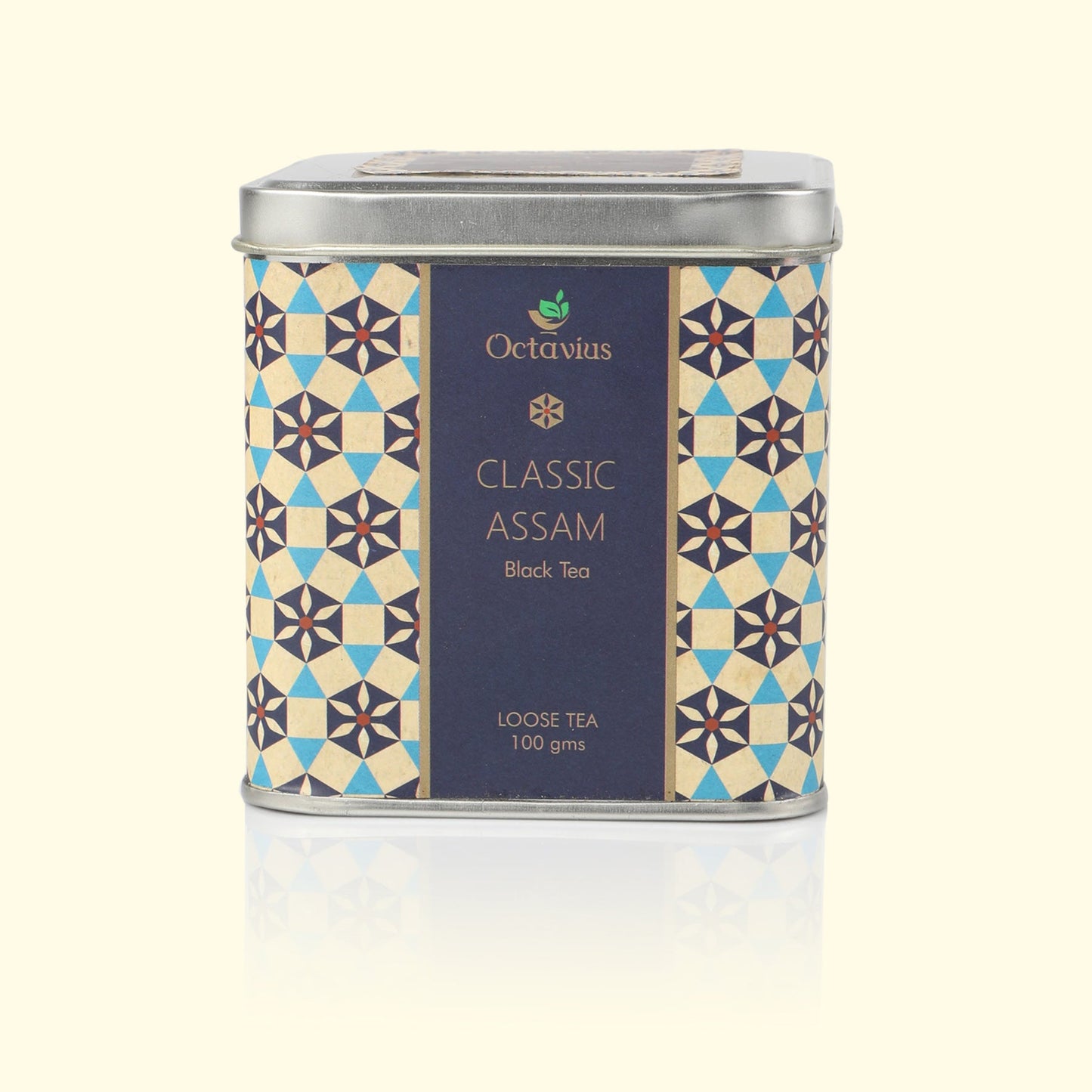 Classic Assam Black Tea Loose Leaf - 100 Gms Square Tin 100g