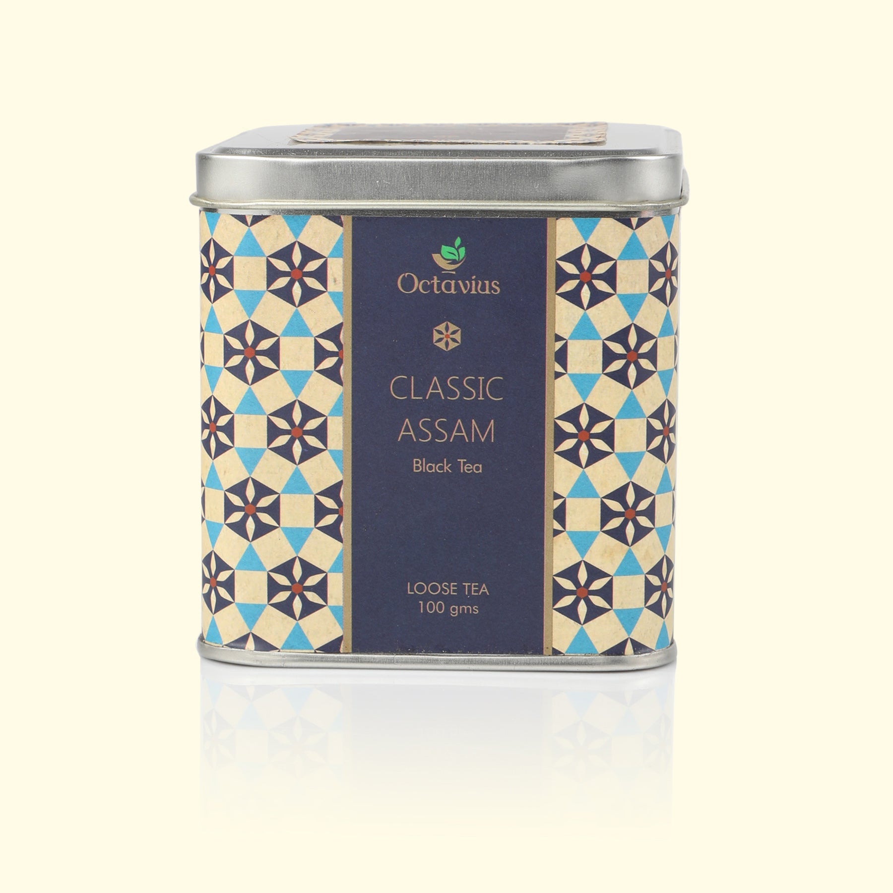 Classic Assam Black Tea Loose Leaf - 100 Gms Square Tin 100g