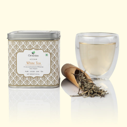 Premium Assam White Tea( Loose Leaf) - 50 gms (Silver Needle) 50g