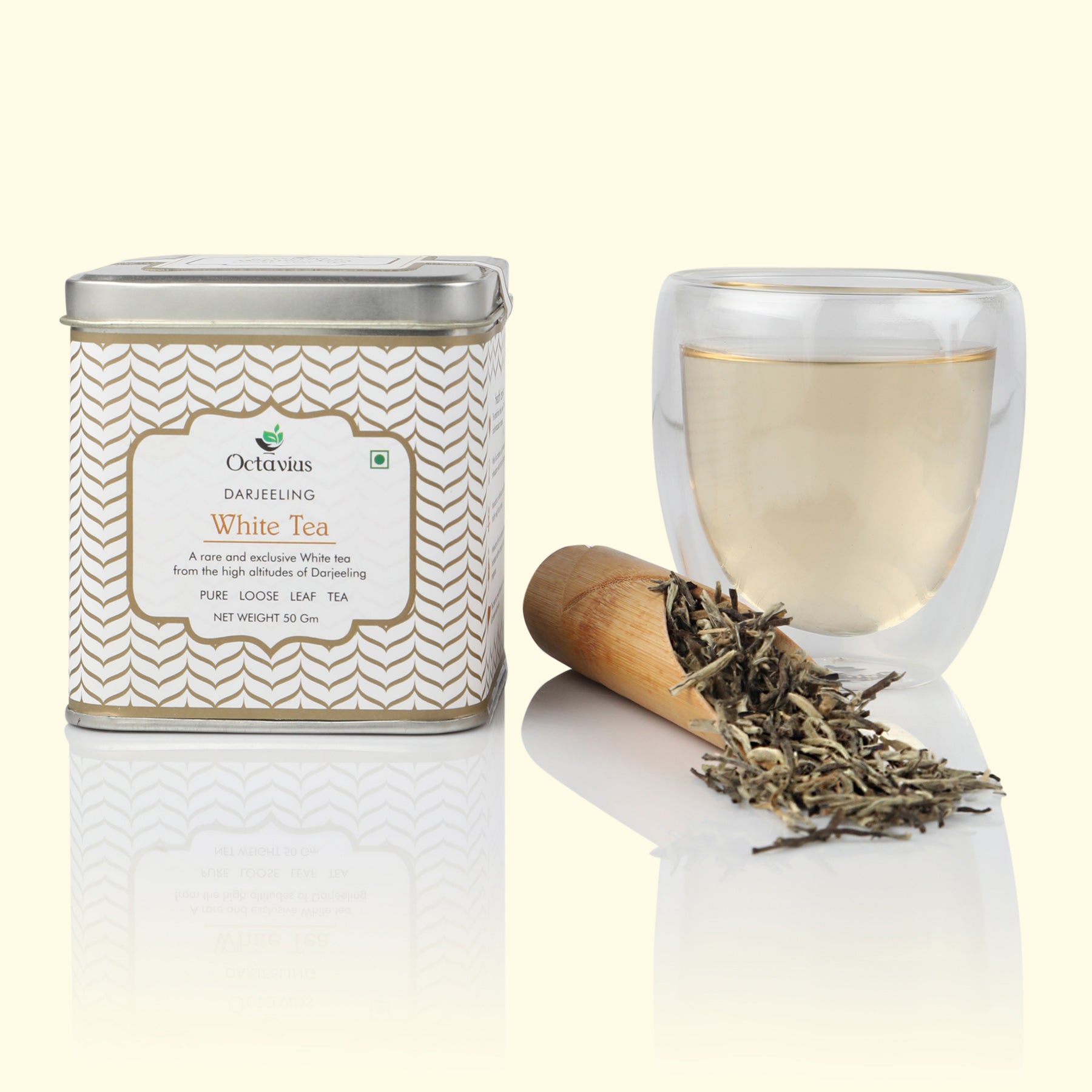 Premium Darjeeling White Tea(Loose Leaf) - 50 Gms (Silver Needle) 50g