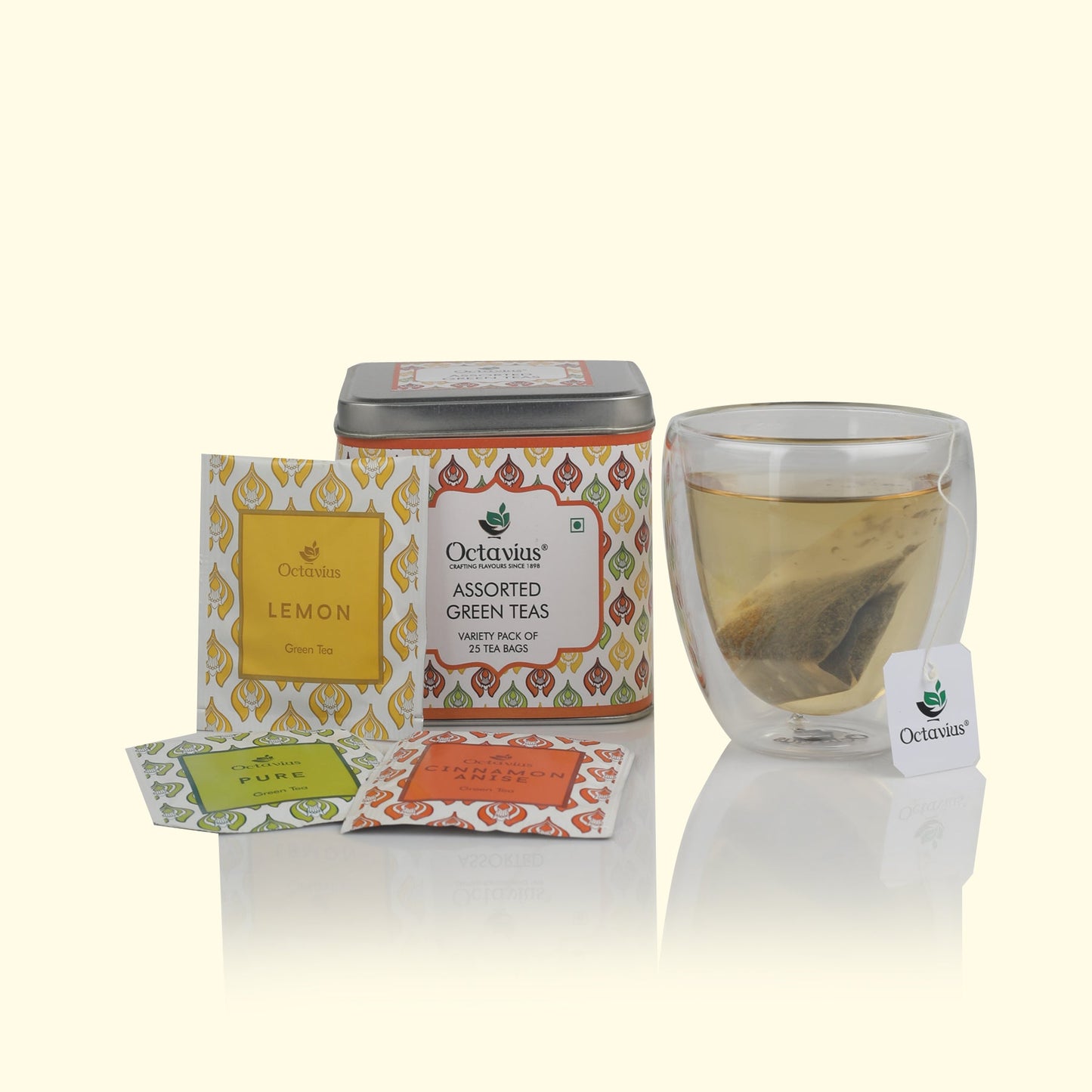3 Assorted Green Teas - 25 Teabags 25teabags