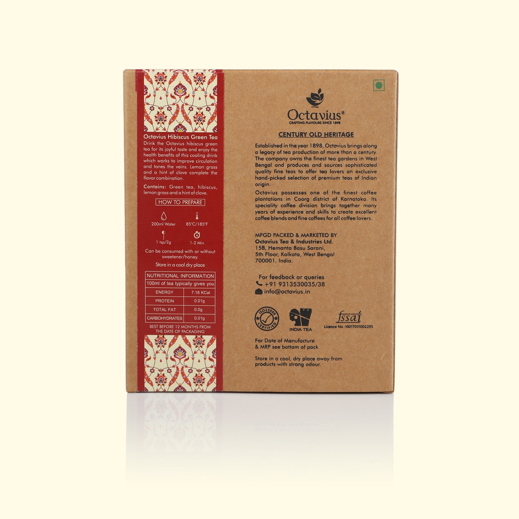Hibiscus, Clove, Lemon Grass Green Tea - 100 Gms 100g