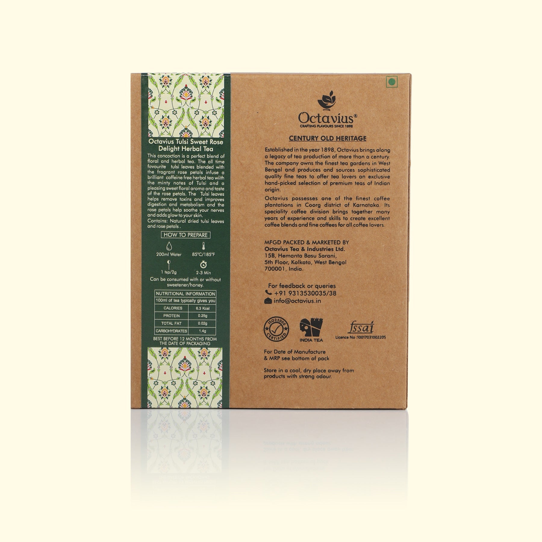Tulsi Sweet Rose Delight Herbal Infusion (Caffeine free) Loose Leaf - 100 Gms 100g