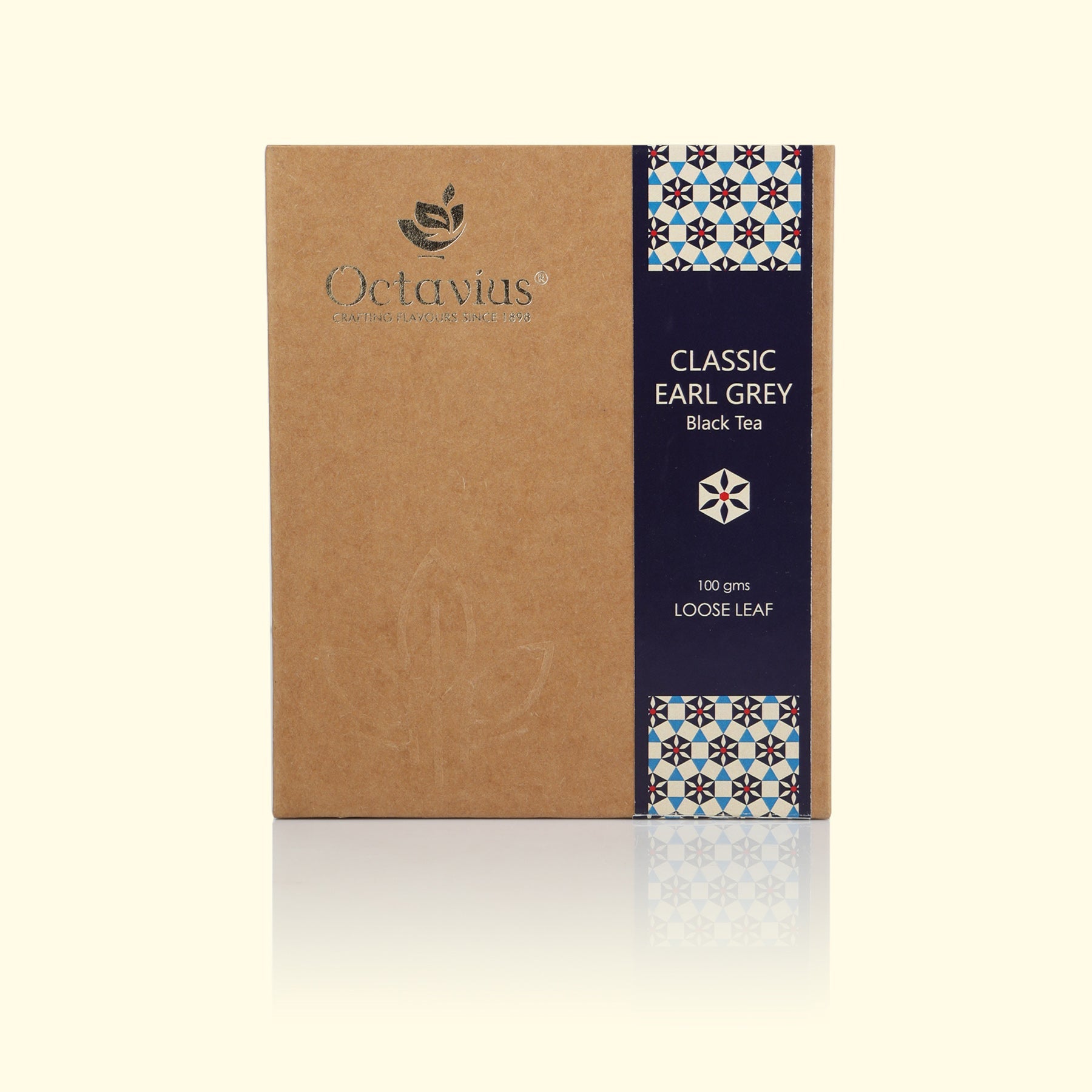 Classic Earl Grey Black Tea Loose Leaf in Kraft Box - 100 Gms 100g
