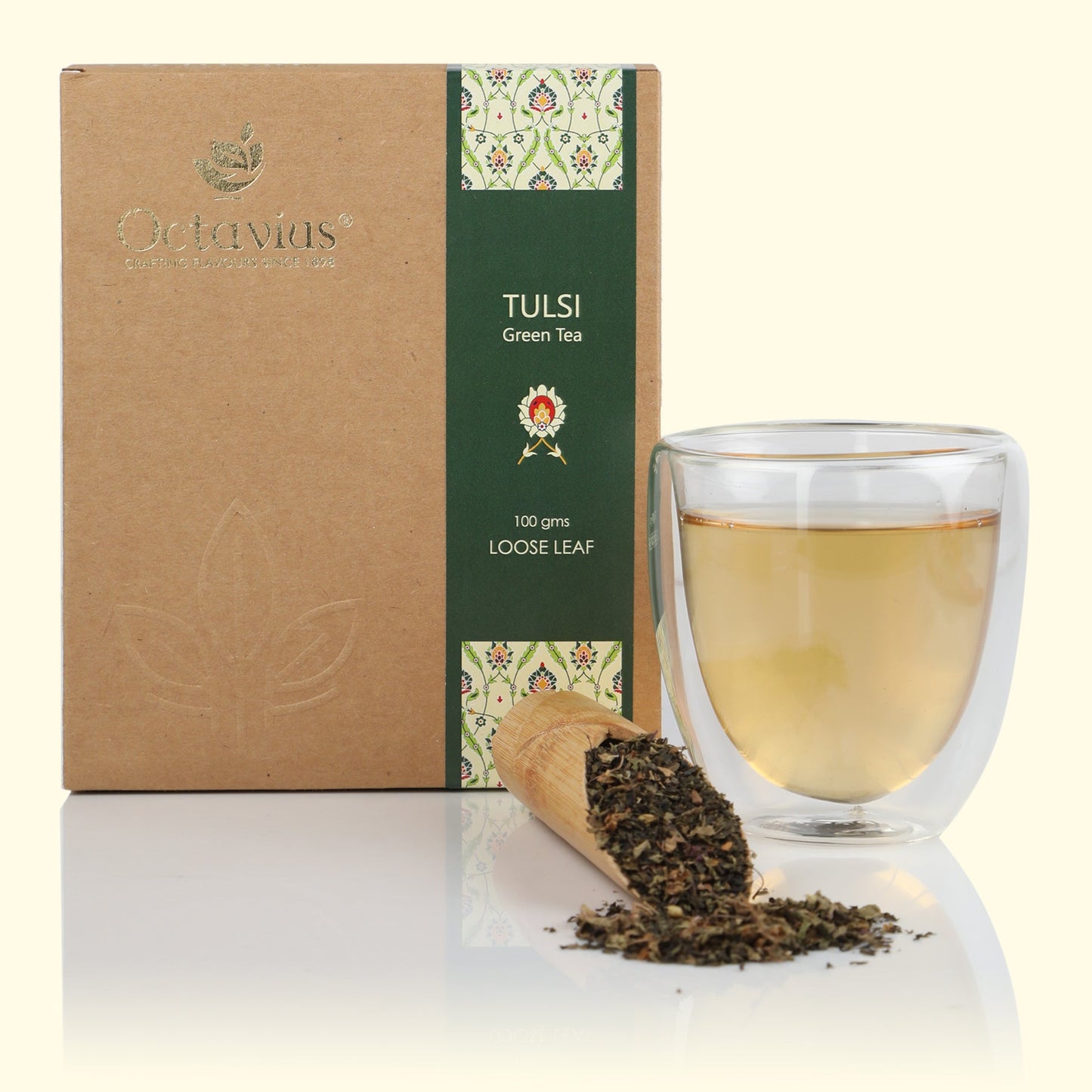 Tulsi Green Tea Loose Leaf in Kraft Box - 100 Gms 100g