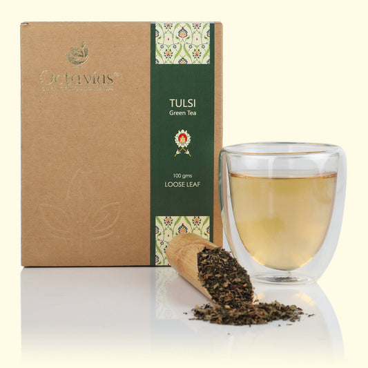 Tulsi Green Tea Loose Leaf in Kraft Box - 100 Gms 100g