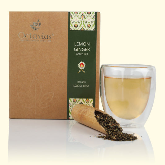 Ginger Lemon Classic Green Tea Loose Leaf -100 Gms 100g