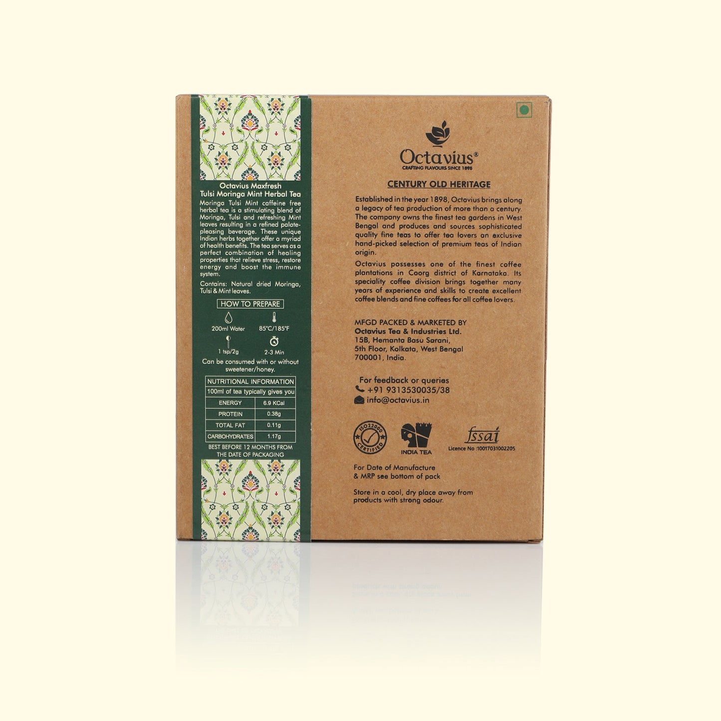 Maxfresh Tulsi Moringa Mint Loose Leaf - 100 Gms 100g