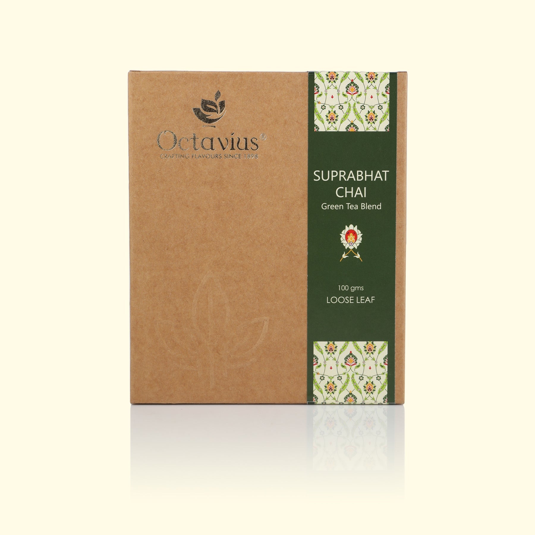 Suprabhat Chai Green Tea Loose Leaf in Kraft Box - 100 Gms 100g