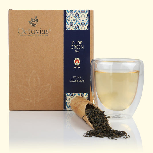 Pure Green Tea Loose Leaf in Kraft Box - 100 Gms 100g