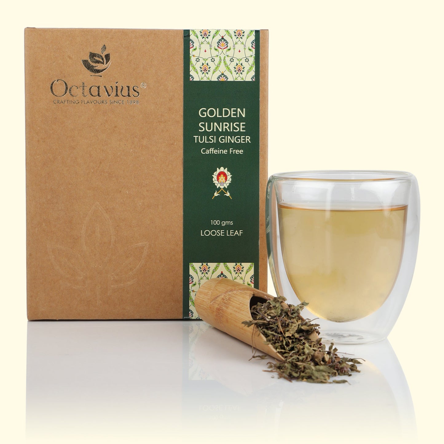 Golden Sunrise Tulsi Ginger Herbal Infusion - 100 gms 100g
