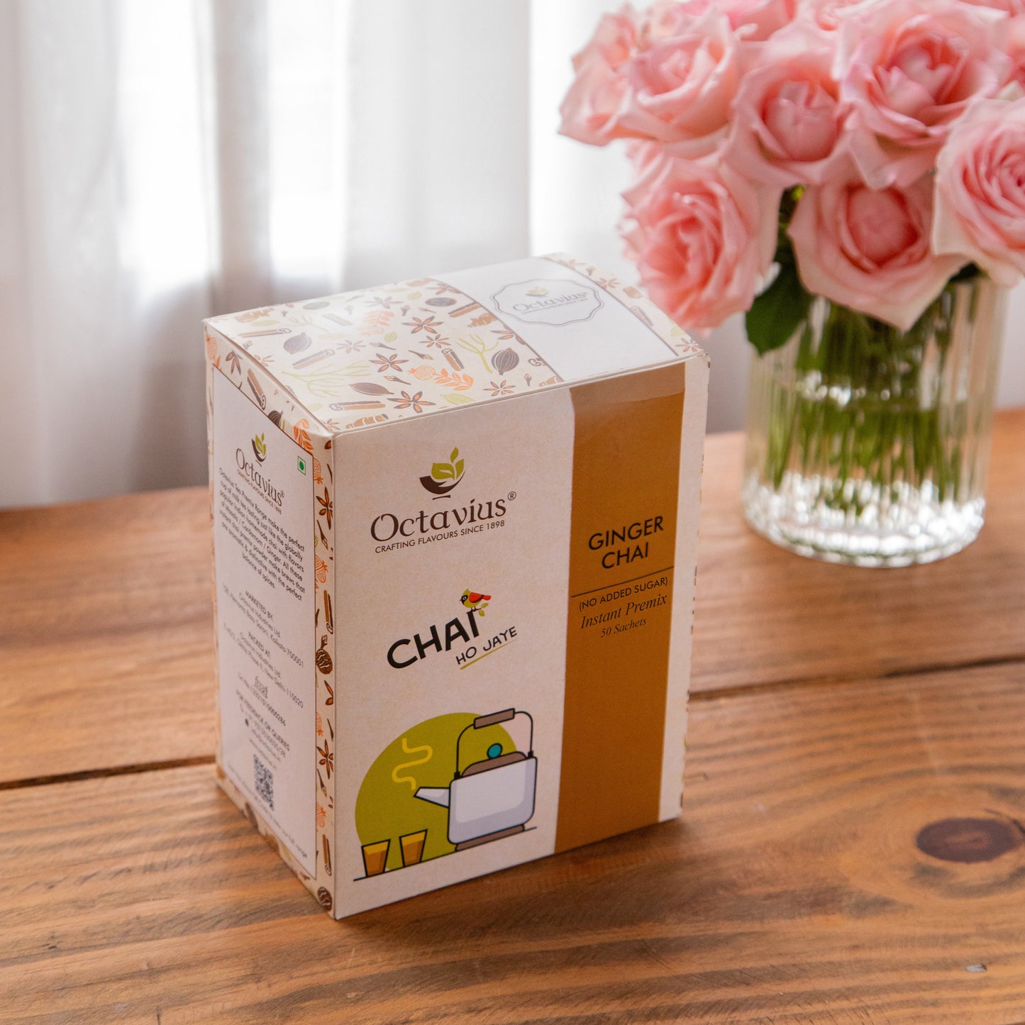 Ginger Chai Instant Premix  ( No added Sugar ) - 50 sachets 50 Sachets