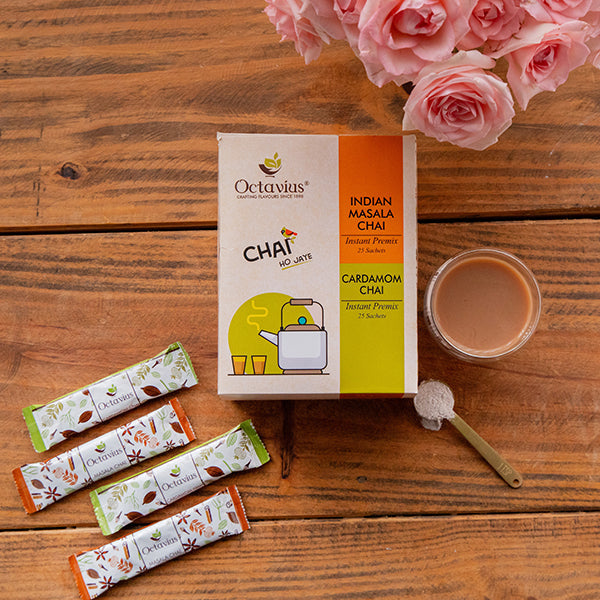 2 in 1 Instant Premix- Indian Masala, Cardamom 20 sachets