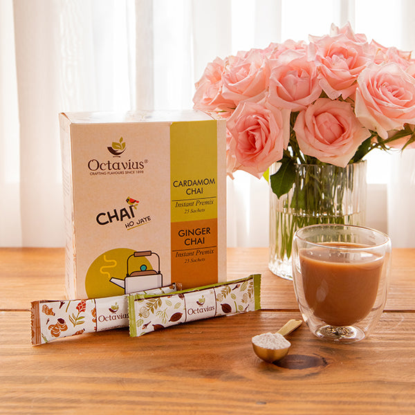 2 in 1 Instant Premix - Ginger and Cardamom 50 Sachets 50sachets