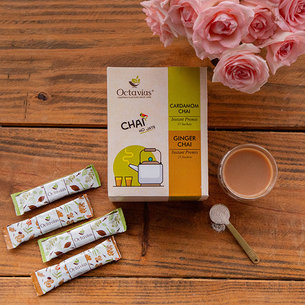 2 in 1 Instant Premix - Ginger and Cardamom 50 Sachets 50sachets