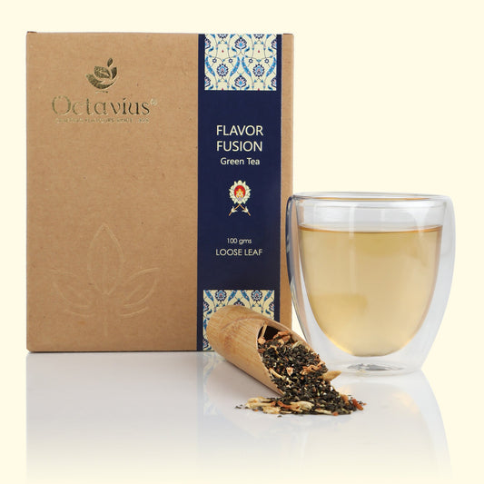 Flavour Fusion Green Tea Loose Leaf in Kraft Box - 100 Gms 100g