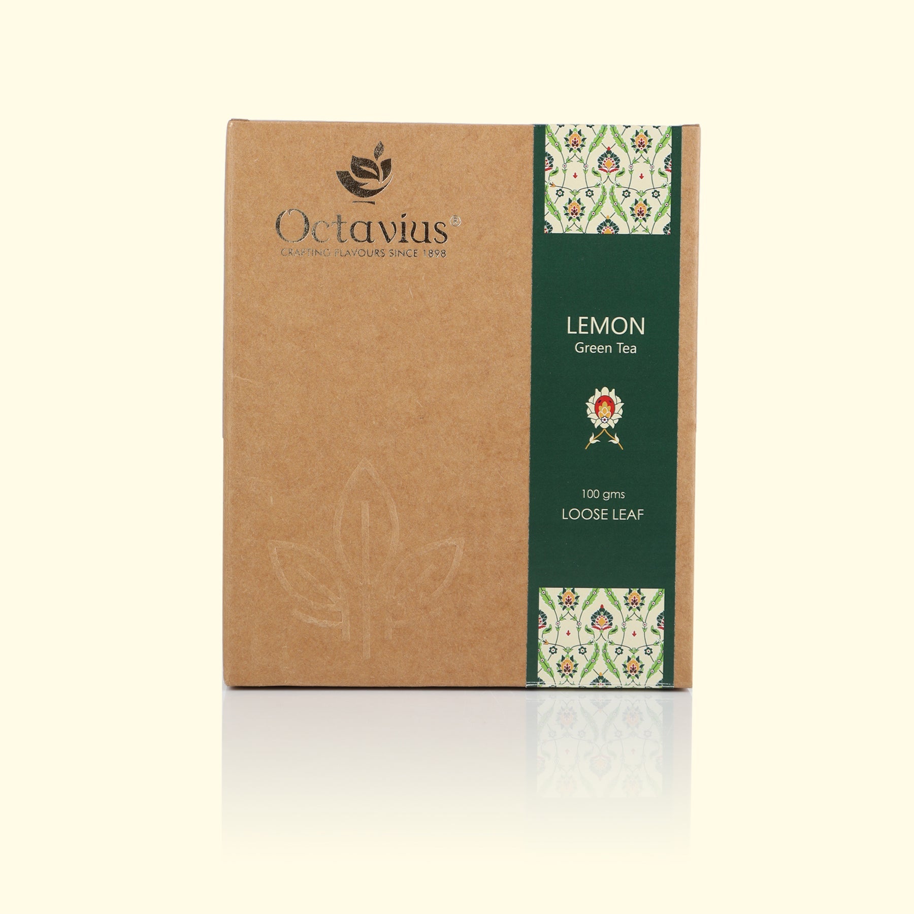Lemon Green Tea Loose Leaf in Kraft Box - 100 Gms 100g