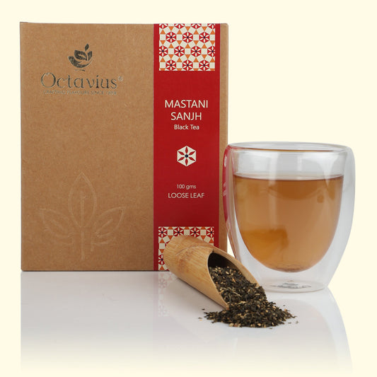Mastani Sanjh Chai Black Tea Loose Leaf in Kraft Box - 100 Gms 100g