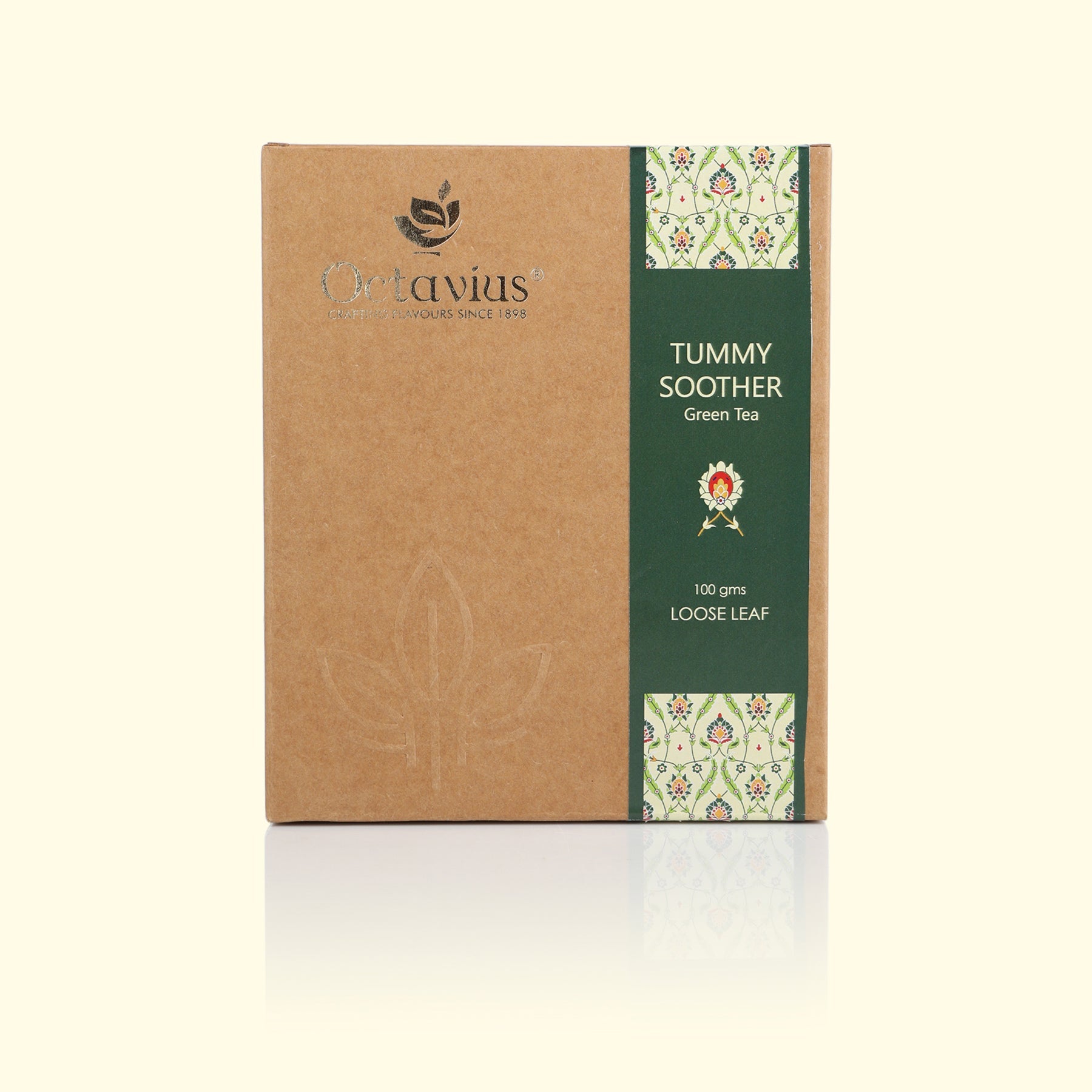 Tummy Soother Green Tea Loose Leaf in Kraft Box - 100 Gms 100g