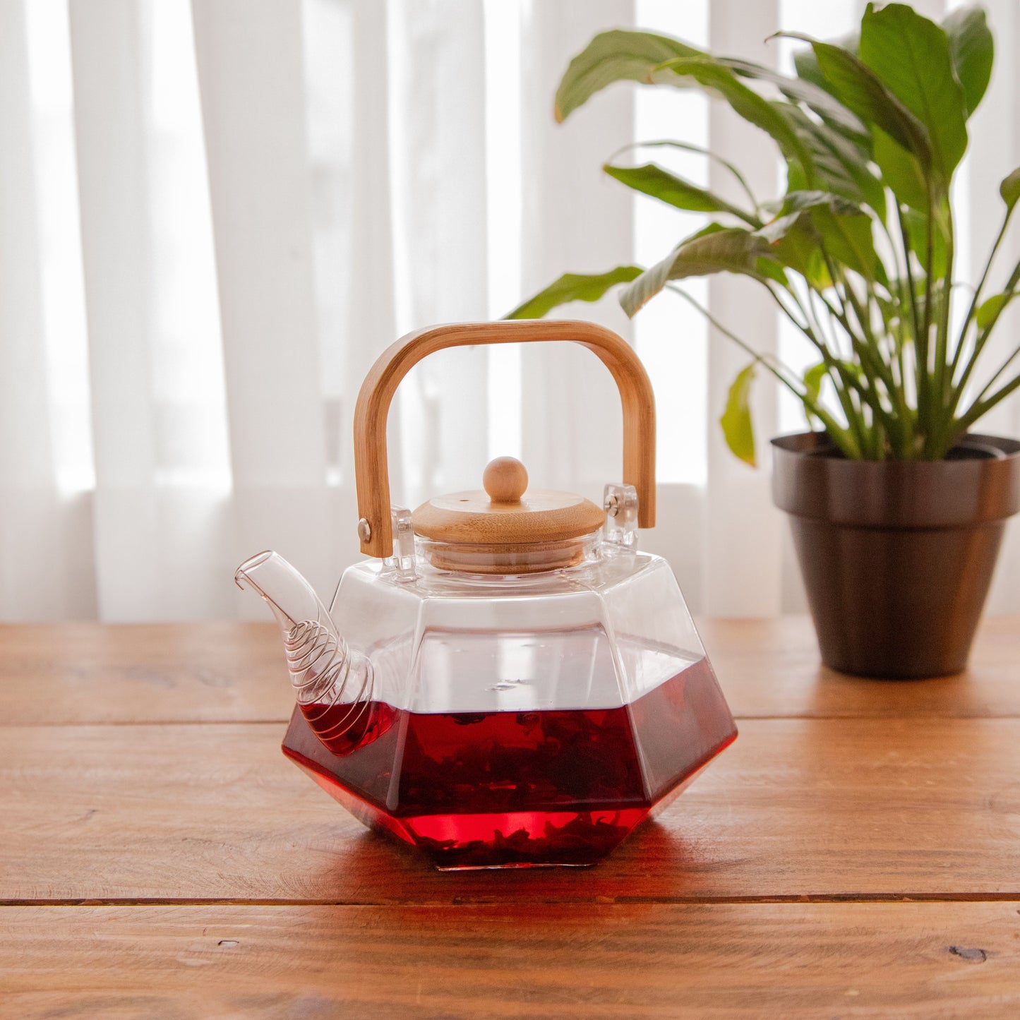 Octavius Facet Brew Borosilicate Glass Kettle – 1500 ml 1500ml