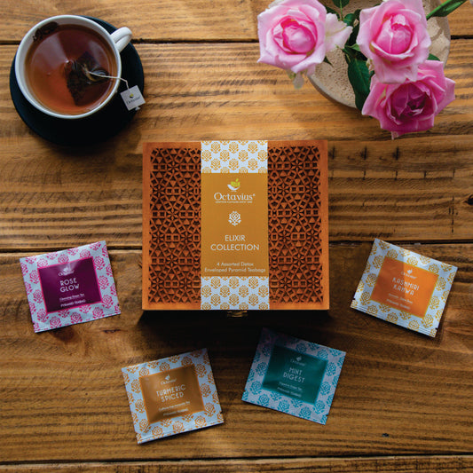 Elixir Collection 4 Assorted Detox Teas - 40 Pyramid Teabags 40 Pyramid