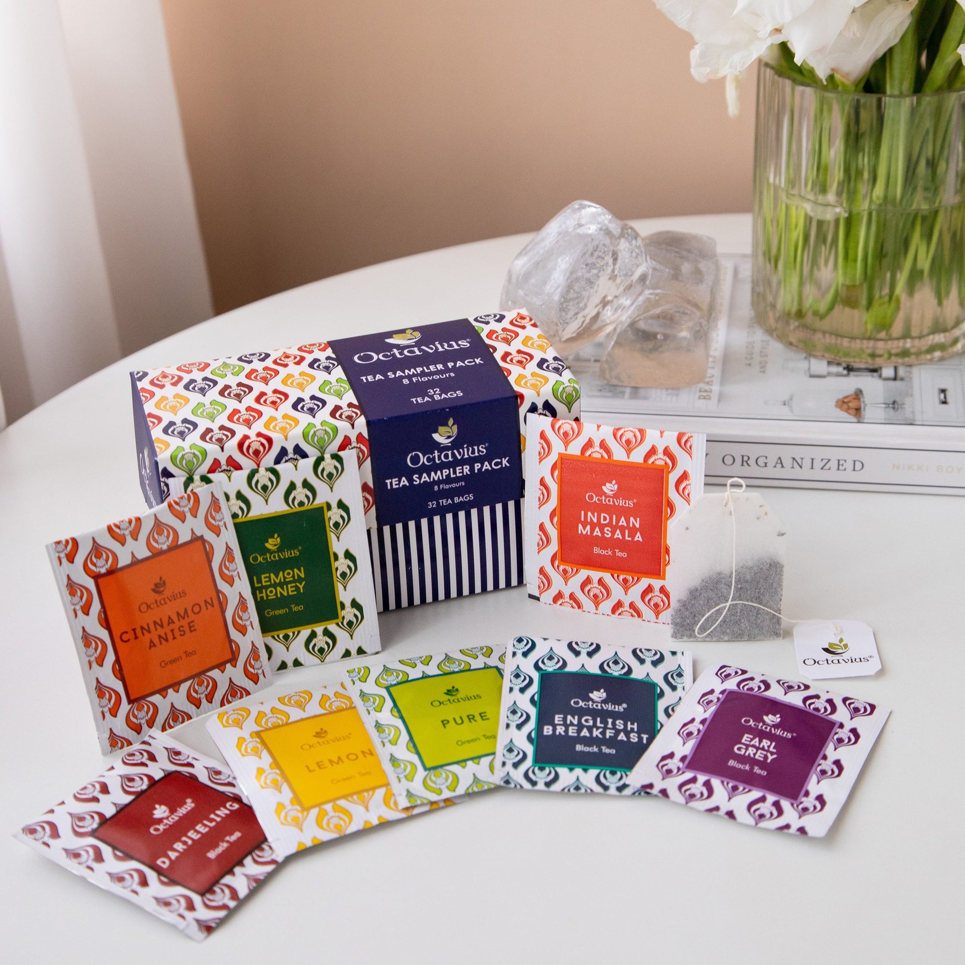 8 Assorted Black & Green Teas - 32 Teabags 32teabags