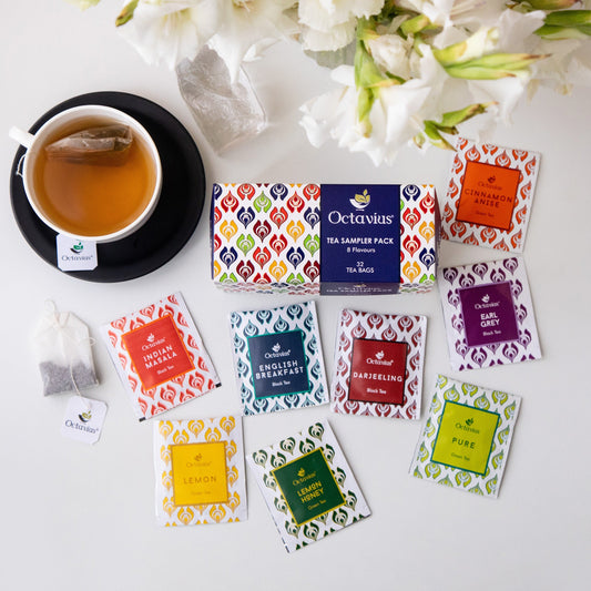 8 Assorted Black & Green Teas - 32 Teabags 32teabags