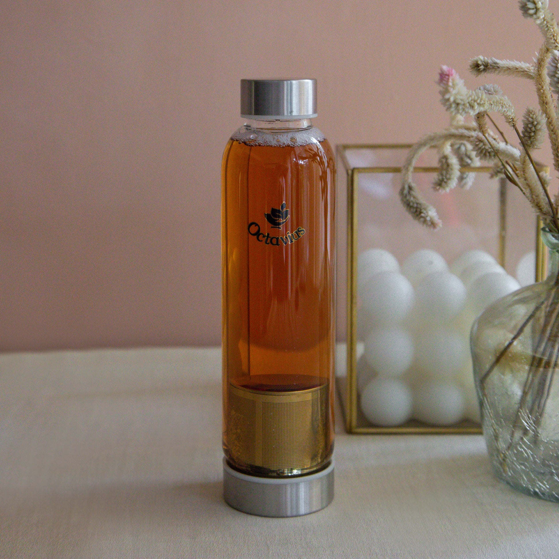 Borosilicate Glass Bottle With Infuser - 520ML 520ml