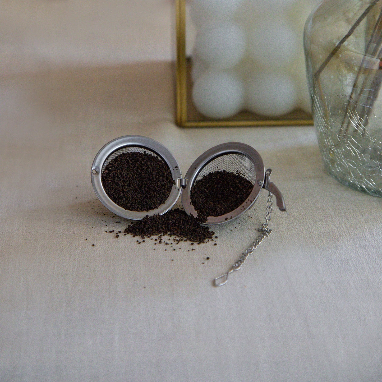 Ball Shaped Tea Infuser with Extended Chain 60g