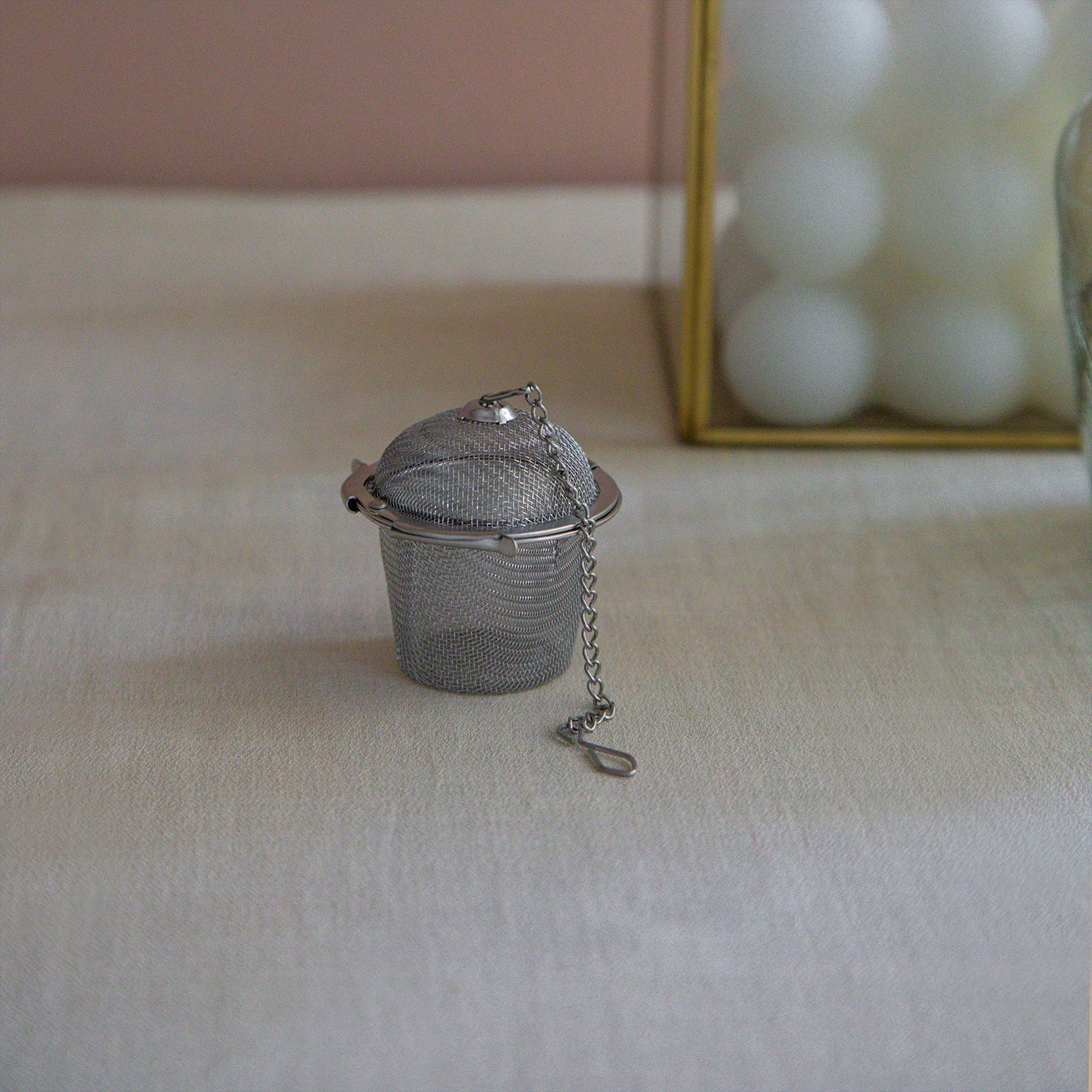 Basket Shaped Tea Infuser with Extended Chain 60g