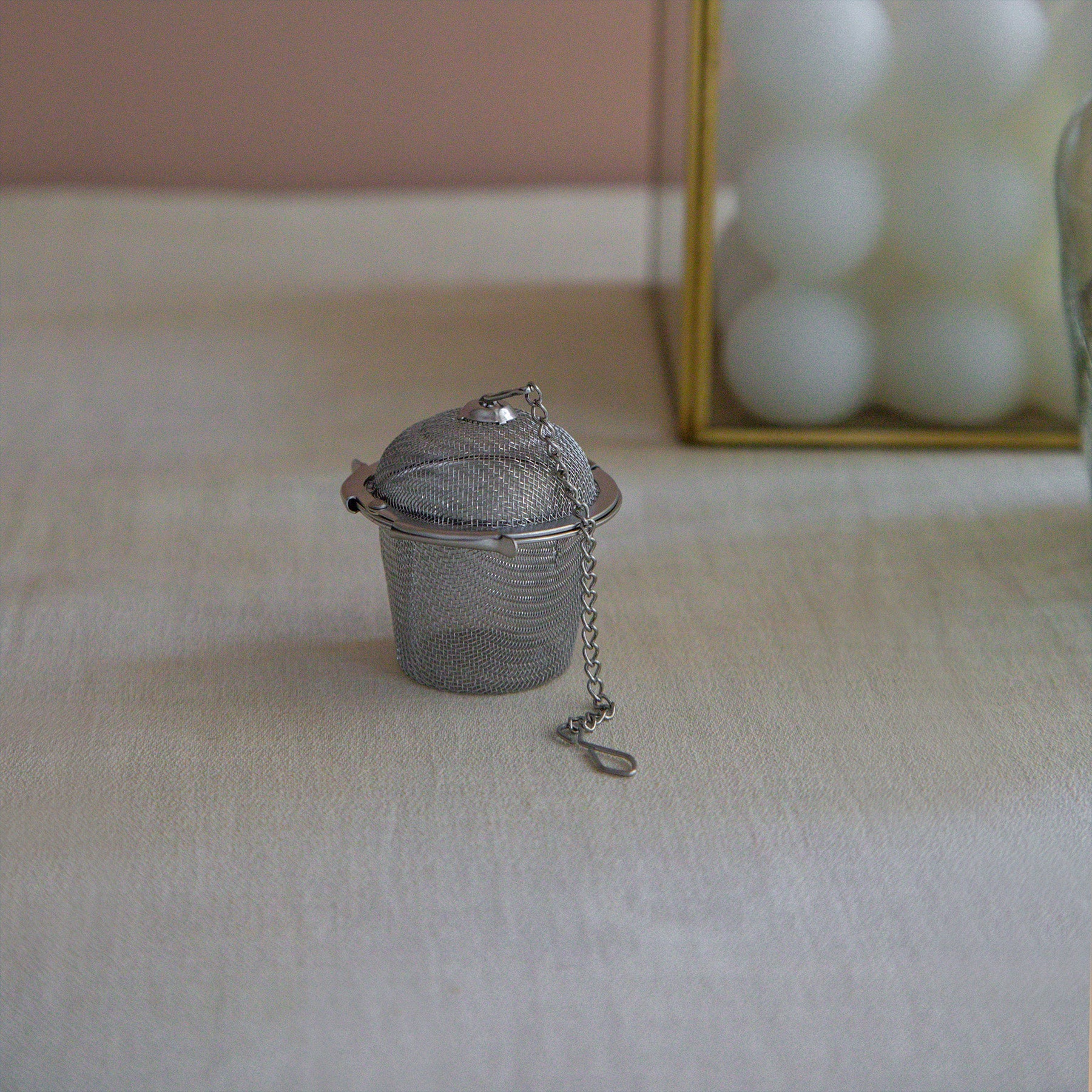 Basket Shaped Tea Infuser with Extended Chain 60g