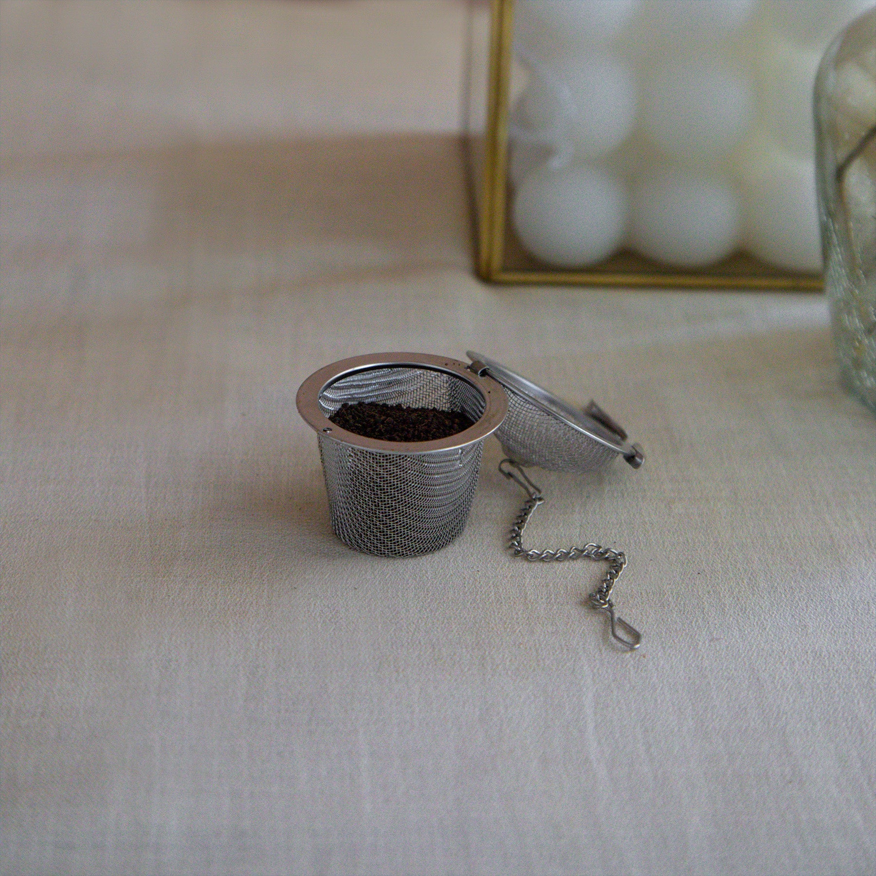 Basket Shaped Tea Infuser with Extended Chain 60g