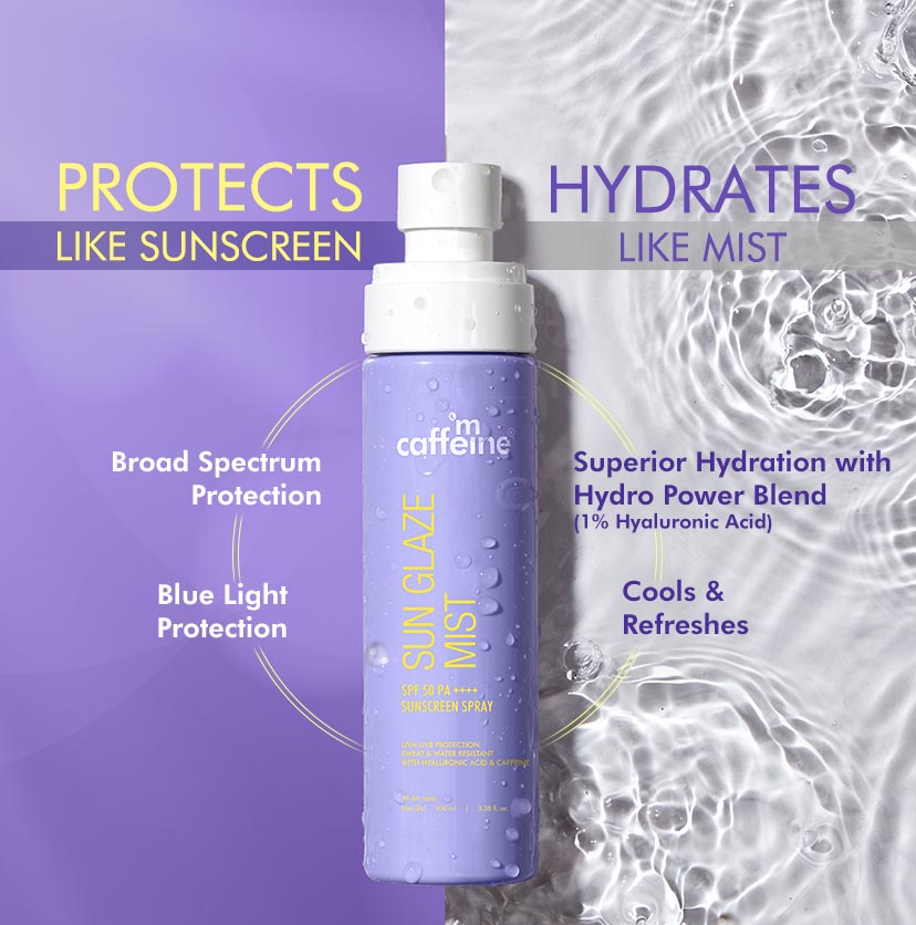 Sun Glaze Mist Face Sunscreen SPF 50 PA++++ Spray- 100ml