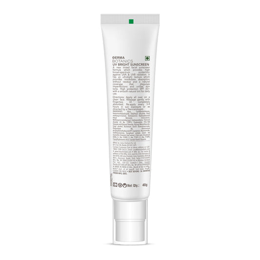 DermaBotanics UV bright sunscreen SPF 60+ 40gm