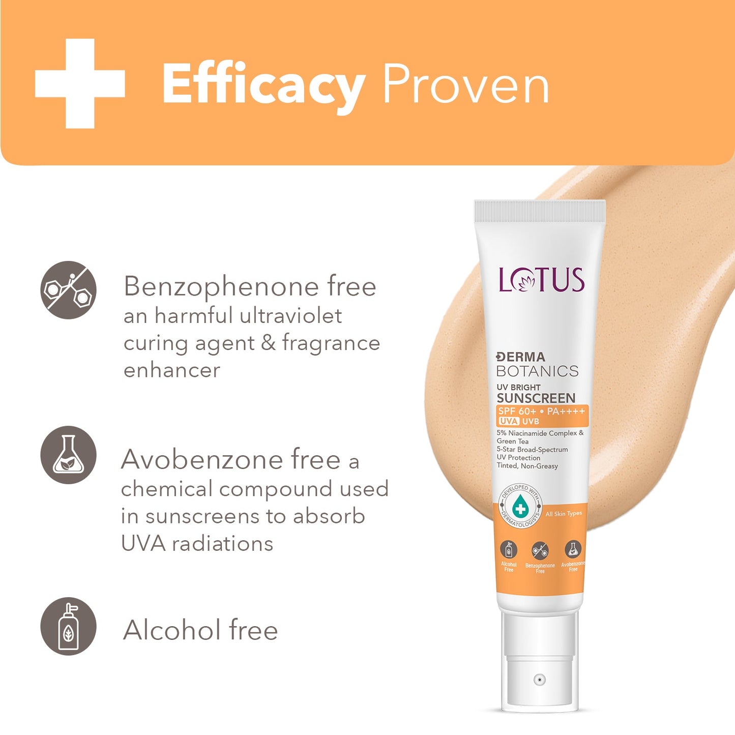 DermaBotanics UV bright sunscreen SPF 60+ 40gm