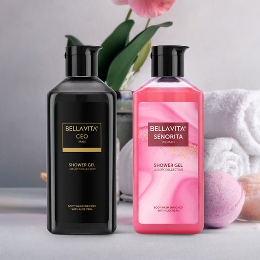 【Bella Vita】 Jab We Met Shower Gel Combo - 2 x 250ml｜ジャブ ウィー メット シャワージェル コンボ（セニョリータ＋CEO マン 2本）｜250ml