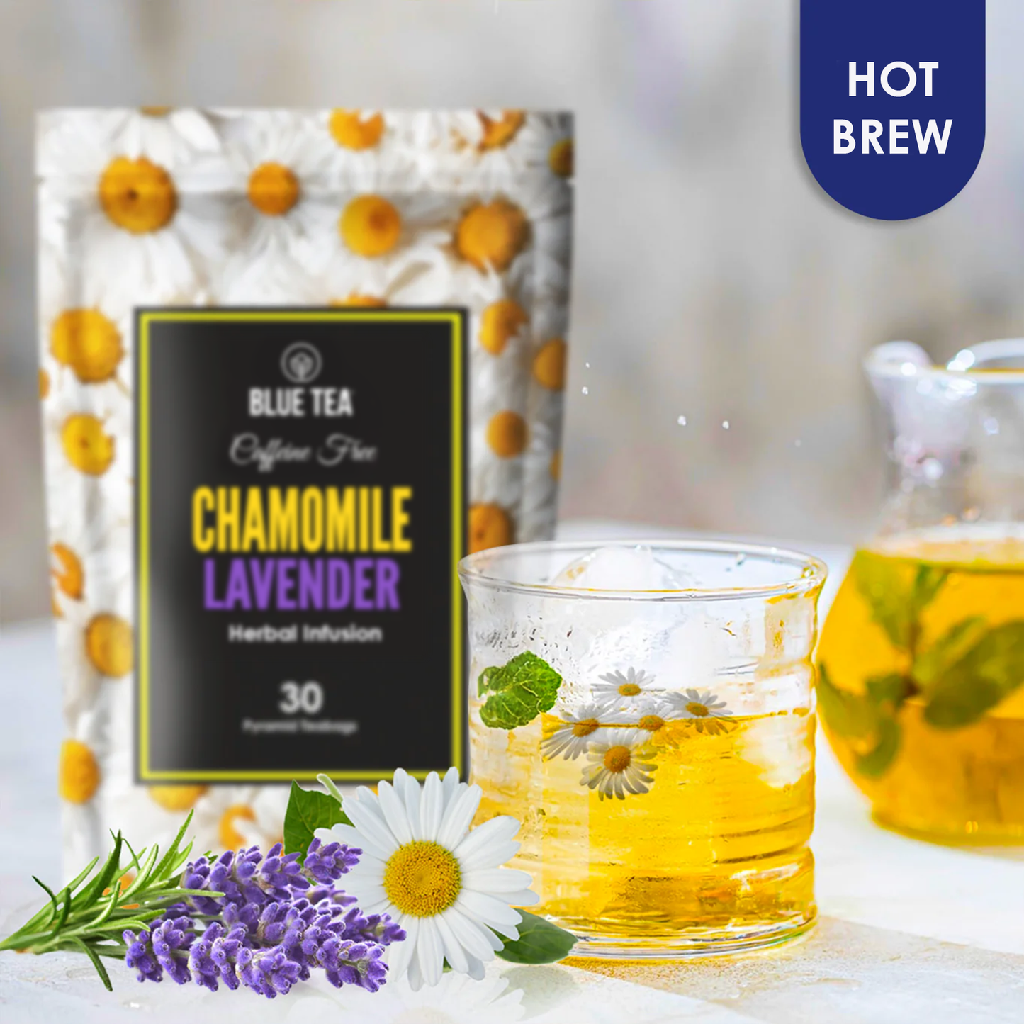 Chamomile Lavender Herbal Tea  - 30 Teabags 30 Tea Bags