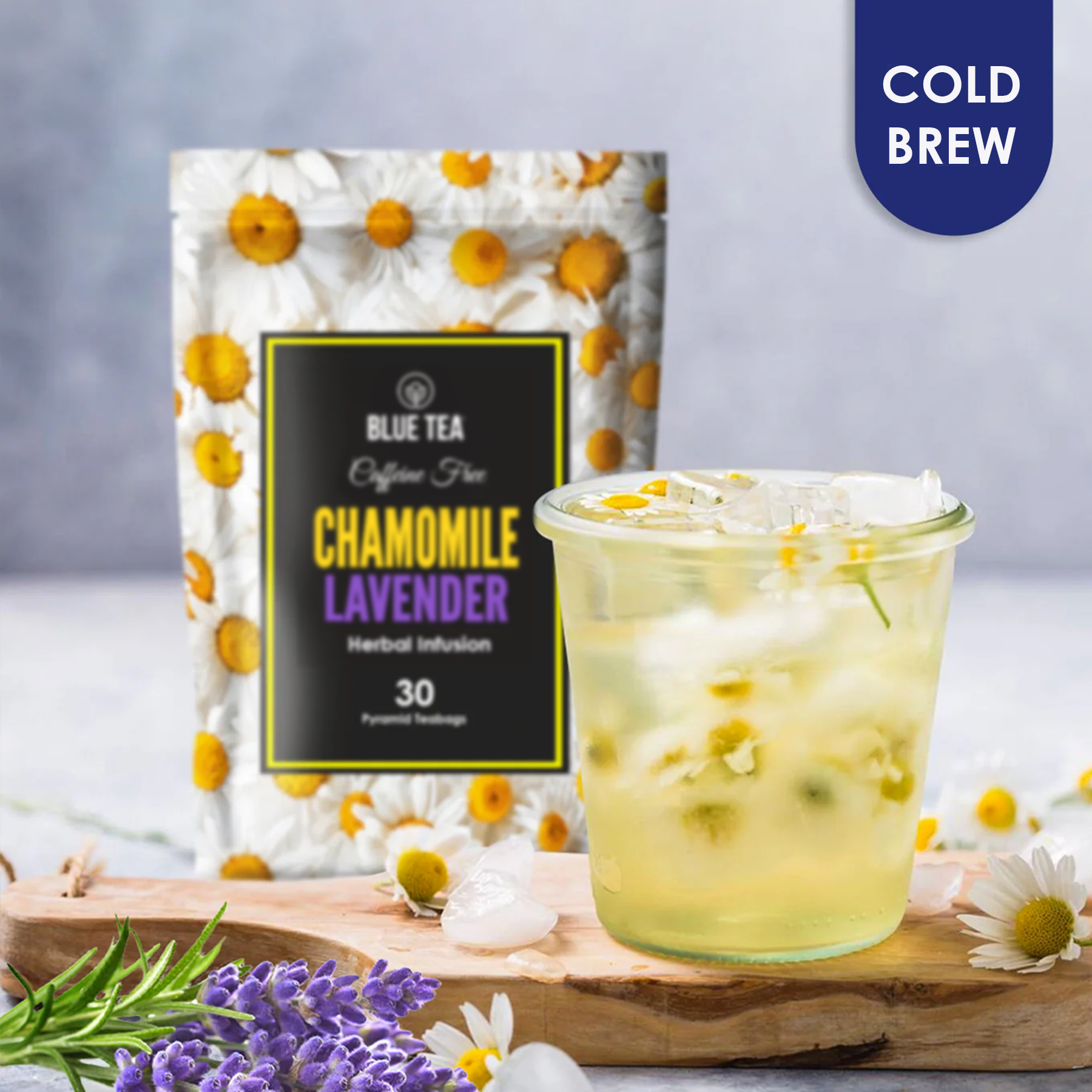 Chamomile Lavender Herbal Tea  - 30 Teabags 30 Tea Bags