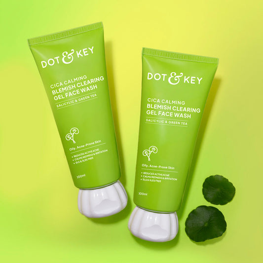 【Dot & Key】 Cica + Salicylic Gel Face Wash 100g - Pack of 2｜シカ + サリチル酸 ジェル フェイスウォッシュ 100g 2個セット｜200ml
