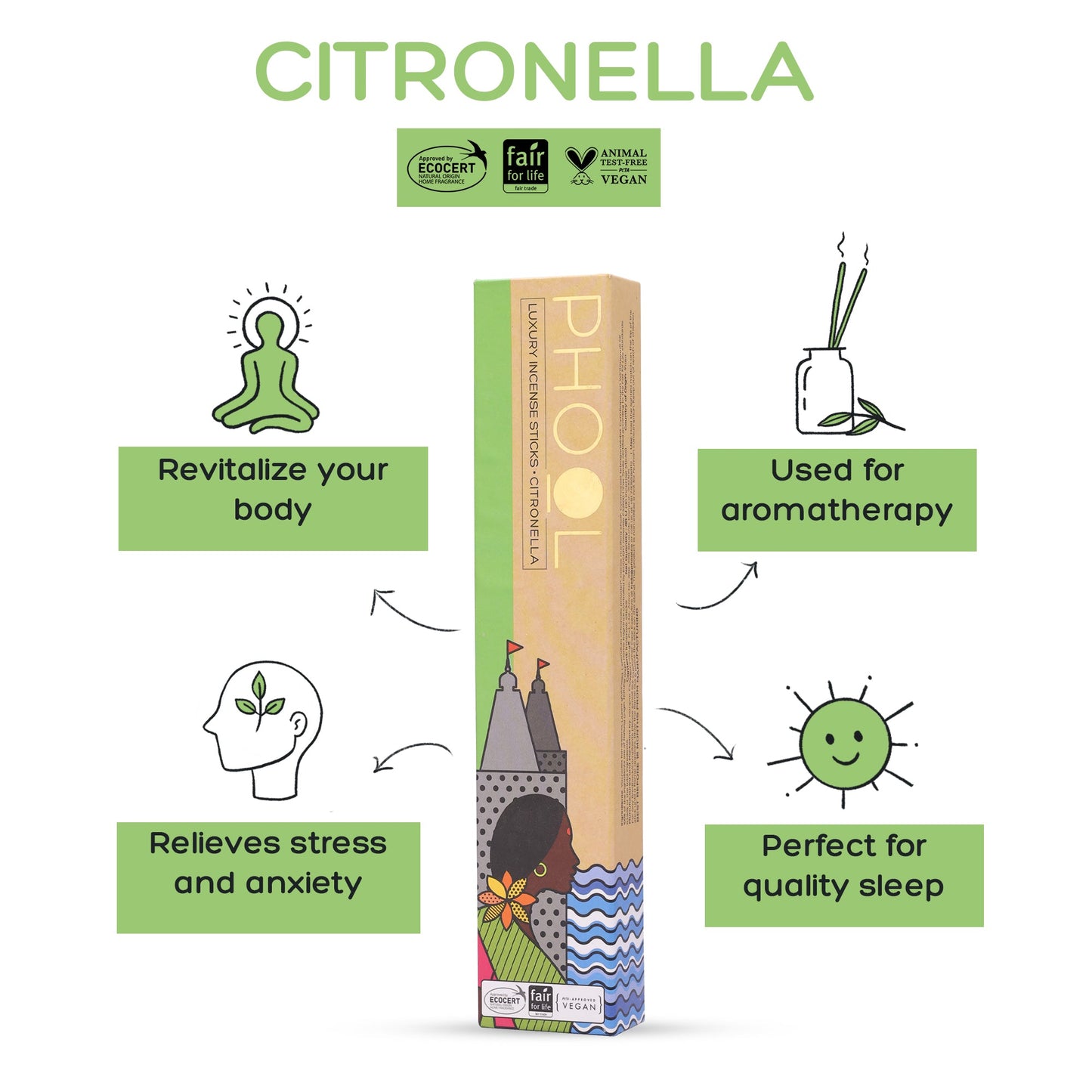 Natural Incense Sticks - Citronella
