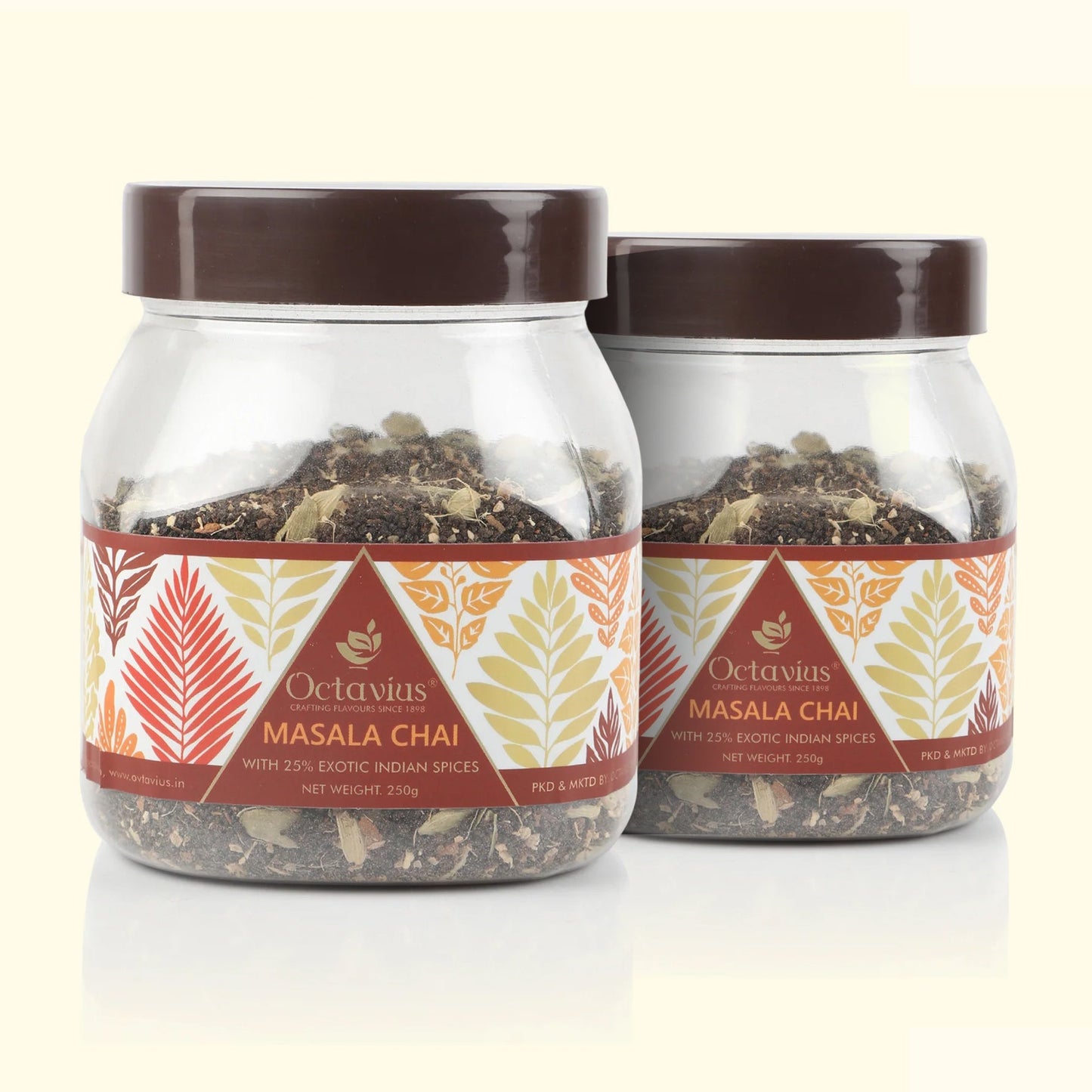 CTC Masala Chai Loose leaf - 250 Gms Jar ( PACK OF 2 ) 250g