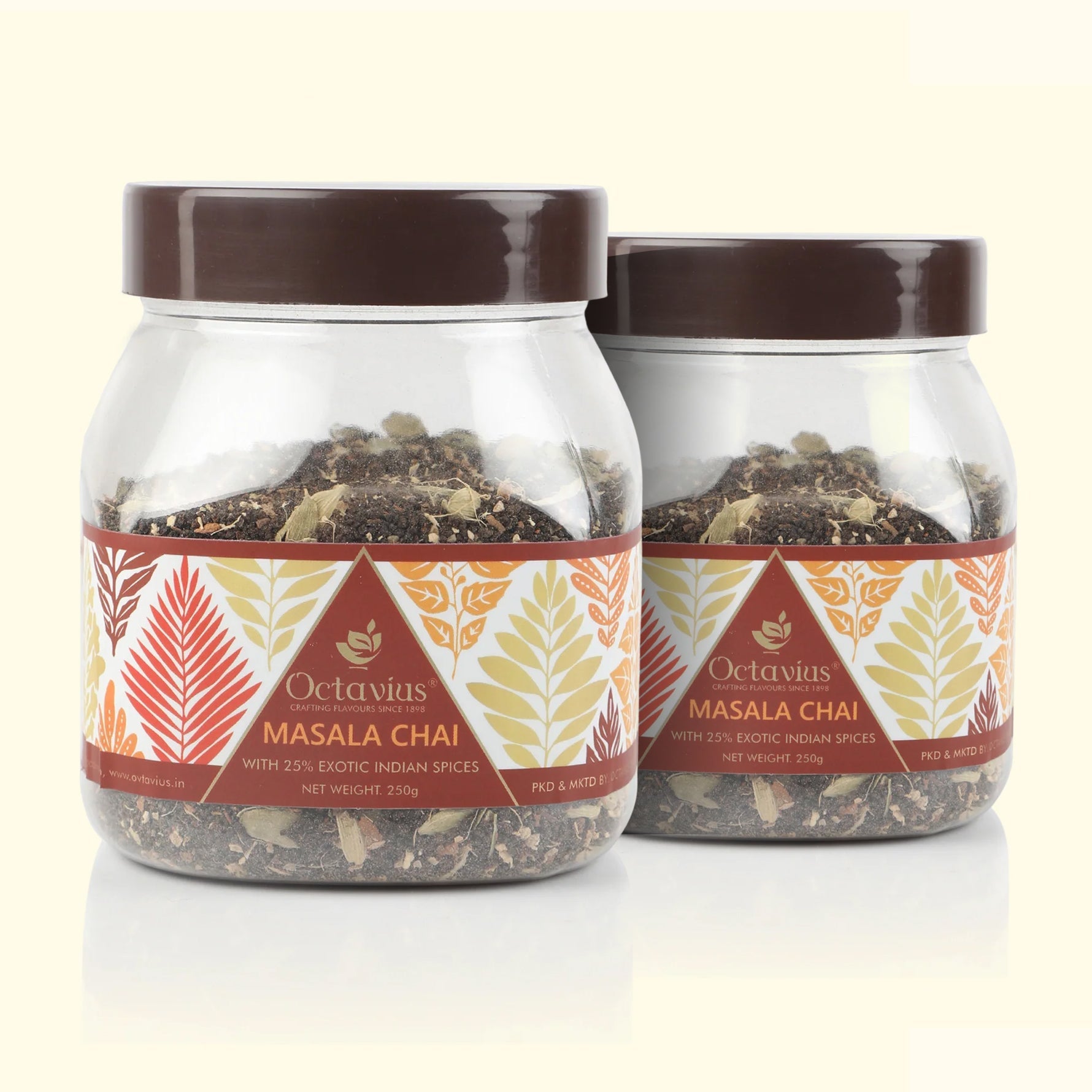 CTC Masala Chai Loose leaf - 250 Gms Jar ( PACK OF 2 ) 250g