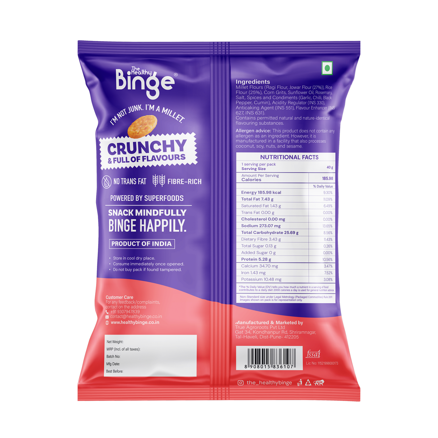 Ragi Chips Cajun Spice 40g×8袋