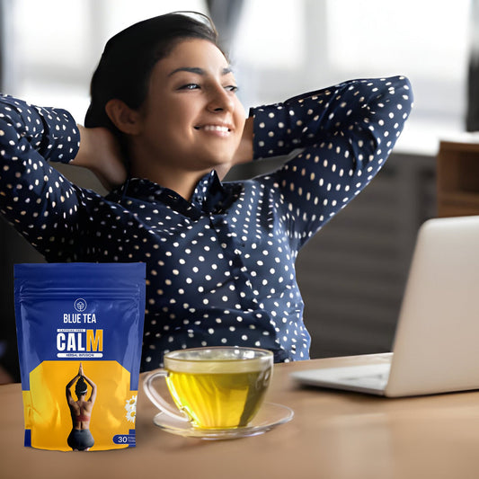 Stress Relief Calm Herbal Tea - 30 Tea Bags | For Migraine, Stress 30 Tea Bags