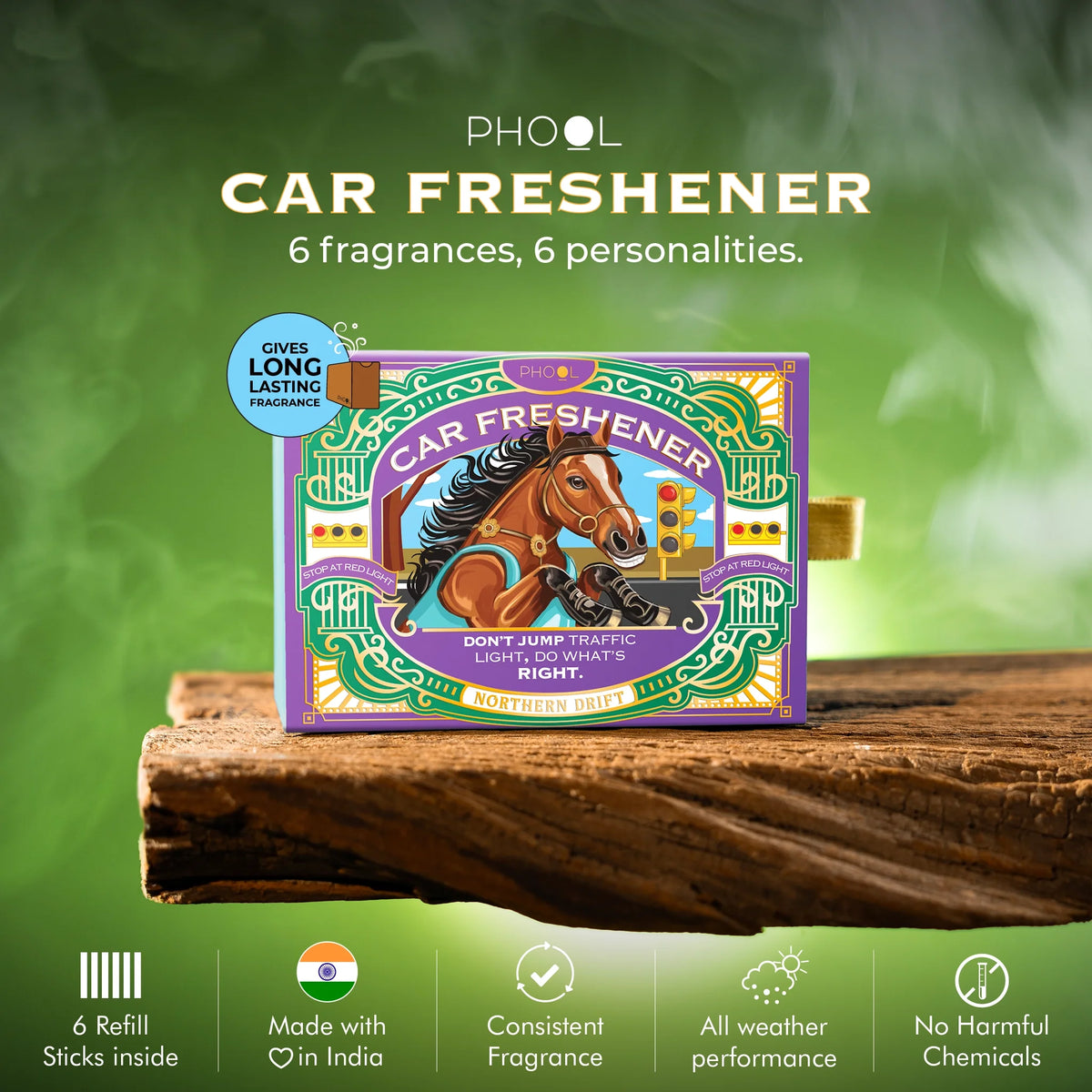 【Phool】Car Freshener – Northern Drift｜カーフレッシュナー ノーザンドリフト（車用ディフューザー）